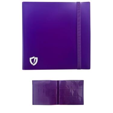 Imagem de Central Album 4x3 - Roxo Fichário Para Coleção de Cartas Cartinhas, Capacidade de 480 Cards em 20 paginas