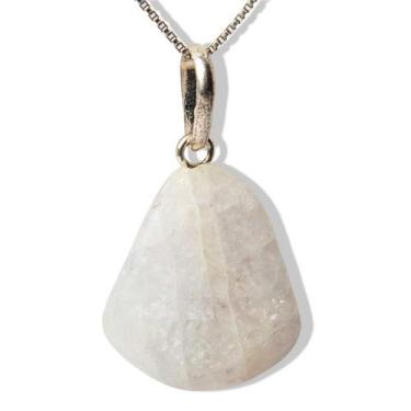 Imagem de Colar Pedrinha Ambligonita Montagem Na Prata 950 - CristaisdeCurvelo