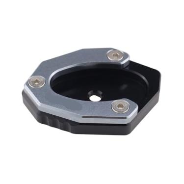 Imagem de jininshengxindianzi Compatible With Z650 Z800 Z900RS Cafe Kickstand Sidestand Extension Enlarger Pad Modified Side Support Seat Small Foot Pad(Grey logo Z900)