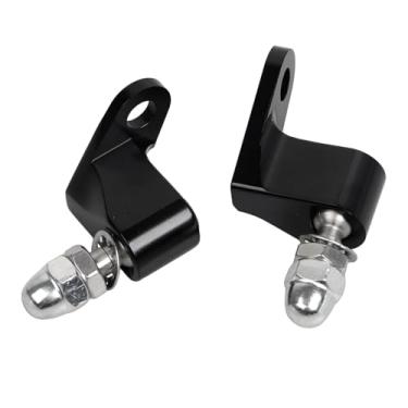 Imagem de XMMT Kit de realocação de suporte de seta de alumínio preto para Harley Softail Dyna Fat Boy 2003-2017, Sportster 1200 883 1986-2003