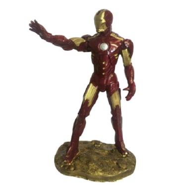 Imagem de Boneco Homem de Ferro 30cm Colecionável Estátua em Resina Miniatura En