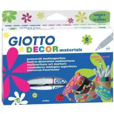 Imagem de Marcador Giotto Decor Materiais com 6 Unidades