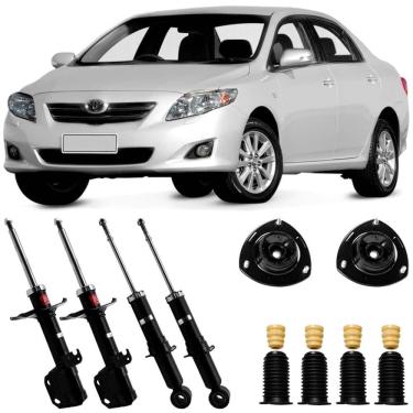 Imagem de 4 Amortecedor Corolla 2009 A 2014 Diant Tras Kayaba E Kit