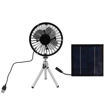 Imagem de Zerodis Fãs de Solar Fãs Pessoais Stand Solar Fan Kit Ingesa ou Ventilador de Ar de Exaustão para Galinhas de Galinha de Greenhouses Casas de Cachorro Casas de Animais de Estimação Solares Painel