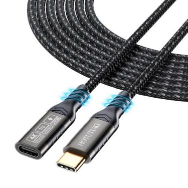 Imagem de Cabo de extensão USB C HOTUTUKI 3m 240W PD de carregamento rápido de 2