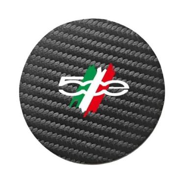 Imagem de Protetores De Porta-Copos Para Carro Fiat 500, 2 Peças, Almofadas Redo