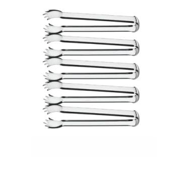 Imagem de Pegador Multiuso para Salada, Pães, Macarrão e Churrasco, Pinça Cozinha e Culinária, Inox Profissional Longo(5 Unidades)