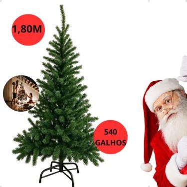 Imagem de Árvore De Natal 1,80m Grande 540 Galhos Verde Natural Premium - NOSPA,