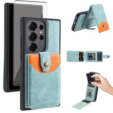 Imagem de Asuwish Capa de celular para Samsung Galaxy S23 Ultra 5G capa carteira celular compatível com protetor de tela Magsafe Slim Stand compartimento para cartão de crédito S23Ultra 23S S 23 23Ultra 6,8