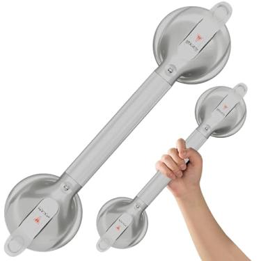 Imagem de DAILYLIFE Barras de apoio para banheiras e chuveiros, alças de chuveiro de 53 cm para sucção de idosos, barra de segurança de 136 kg para idosos e idosos, cinza (1 pacote)