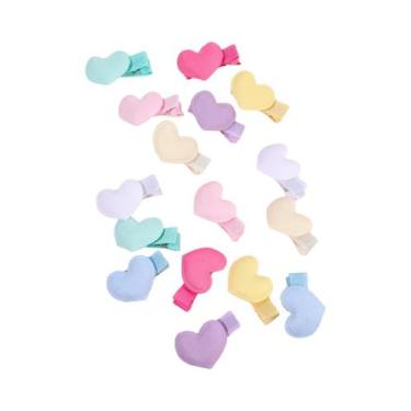 Imagem de Mini Clips De Cabelo Em Forma De Coração Para Meninas 16 Peças Acessór