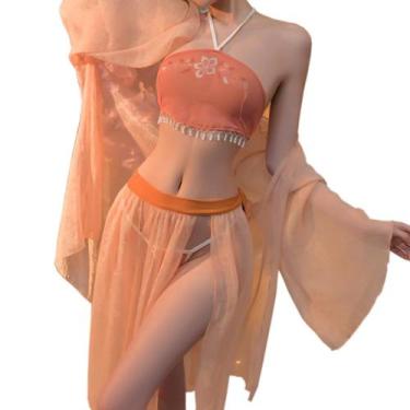 Imagem de Vestido feminino sexy de cosplay Cheongsam da SINROYEE, vestido de emp