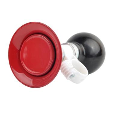 Imagem de Fenteer Buzina de bicicleta infantil, alto-falante universal para meninos e meninas, pequena, trompete, acessórios para bicicleta, buzina de bicicleta com som, Vermelho