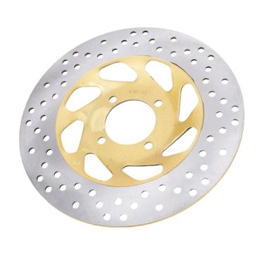 Imagem de Yosoo Rotor do Freio de Motobike Rx K Motocicleta Rio de Freio Dianteiro Rotor de Aço Inoxidável 244 Mm Design Ventilado de Reposição, Com Perfurações, para Frenagem Estável