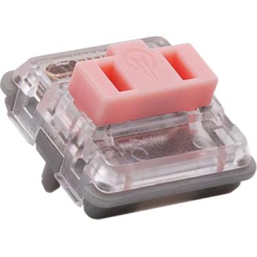 Imagem de 25 interruptores de teclado mecânicos lineares, interruptor de perfil baixo, 5 pinos para teclado Kailh Chocolate, compatível com RGB/SMD/LED, rosa