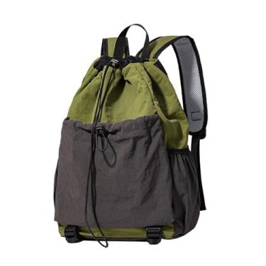 Imagem de kowaku Mochila com cordão, bolsa para transporte de raquetes, multifuncional, à prova d'água, para tênis, mochila para badminton, acessórios para bolas, Verde