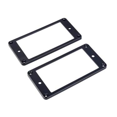 Imagem de Banworks Anéis Humbucker Plásticos Humbucker Captador Capas de Captador de Guitarra 4x4 mm Moldura para Guitarra Elétrica Estilo LP Epiphone Les Paul Pacote com 2 JT/SYQG-18 Preto