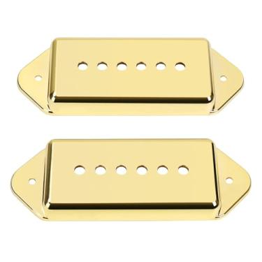 Imagem de Banworks Capas de captador de plástico P90 para guitarra elétrica P90 capas de captador de orelha de cachorro 52 mm (2-3/64 polegadas) Capas de captador de ponte para guitarra elétrica Epiphone Les