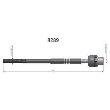 Imagem de Barra Axial Novo Corsa Montana Bortec