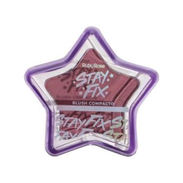 Imagem de Blush Compacto Ruby Rose Stay Fix Cor ST60