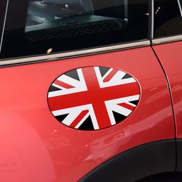 Imagem de TOMALL Decalque de tanque de gasolina compatível com Mini Cooper F54 adesivo de almofada de tanque de combustível padrão bandeira do Reino Unido decalque decalque de tampa de gás acabamento à prova