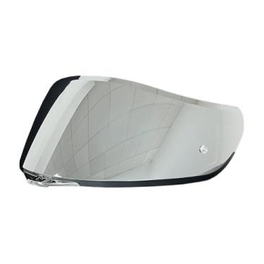Imagem de ZQIYDYP Protetor facial K1 de substituição, viseira de capacete resistente a arranhões com proteção UV compatível com capacete AGV K1, K1S, K3SV, K5, K5S (prata)