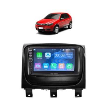 Imagem de Kit Multimídia Palio Way 14 / 18  Mold Preta 7 Pol Carplay AndroidAuto