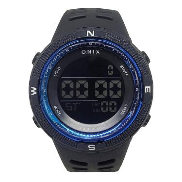 Imagem de Relógio Masculino Onix Digital Ox102 Preto E Azul