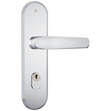 Imagem de Fechadura Genoa 1601-09 Espelho Largo Em Inox Para Exterior - 33562 - Stam