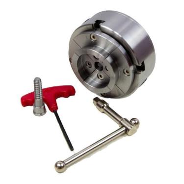 Imagem de Jogo De Placas Com Castanha E Mordentes Para Torno De Madeir