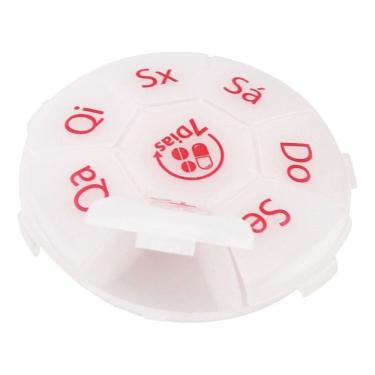 Imagem de Porta Comprimidos 7 Dias Organizador De Medicamentos Semanal