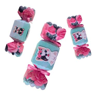 Imagem de Kit 10 Caixinhas Bala Lembrancinha Infantil Tema Cachorrinho