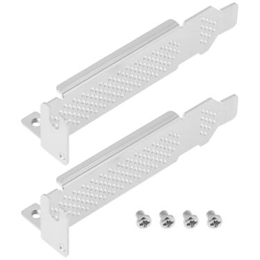 Imagem de ECSiNG 2 peças de suporte PCI de meia altura para computadores compatível com Dell H200 H310 compatível com HP H220 com parafusos
