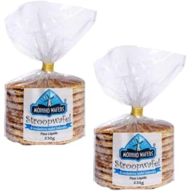 Imagem de Kit 2 Pacotes de Stroopwafel Moinho Wafers - Wafel Holandês 230g cada