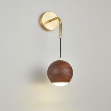 Imagem de Candeeiros de parede, Aplde parede antigo, iluminação interior, estilo nórdico moderno de meados do século, candeeiro de parede suspenso rústico para corredor, quarto, crianças, mesinha de cabeceira