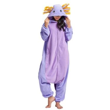 Imagem de Macacão DELEY Axolotl Lavender, pijama adulto unissex