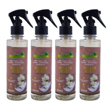 Imagem de Kit 4 Odorizante Para Tecidos Vanilla Milk Mogilândi  250ml