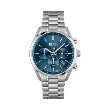 Imagem de BOSS Cloud Relógio cronógrafo masculino de quartzo – inovador – resistente à água – função de data, Azul Champion, Cronógrafo