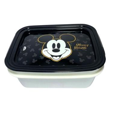 Imagem de Marmita trava infantil mickey adulto plasutil 630 ml hermetica - LAR&P