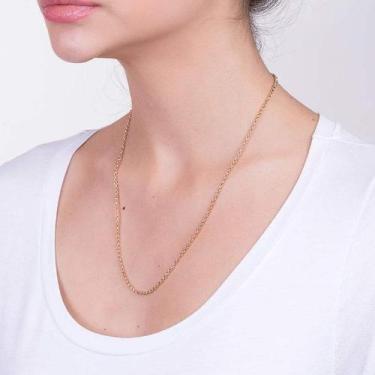 Imagem de Cordão Rommanel Banhado Ouro Elo Português 50 Cm