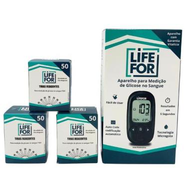 Imagem de Kit Medidor Glicose 3 Tiras Ganhe 1 Aparelho Lifefor Grátis