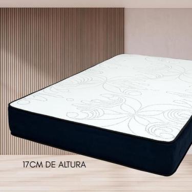 Imagem de Colchão em Espuma D28 Branco, Bordado,Dupla Face Pode ser Utilizado do