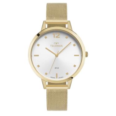 Imagem de Relógio Technos Feminino Ref: 2035nbf/1k Elegance Mesh Dourado
