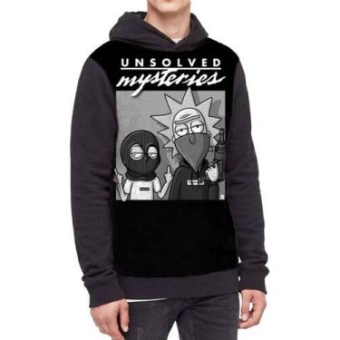 Imagem de Moletom Com Capuz Rick And Morty Unsolved Mysteries Ref:707 - smoke, P