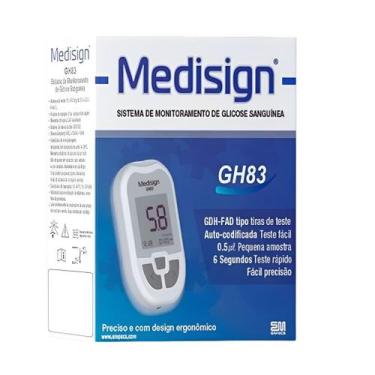 Imagem de Medidor De Glicemia Diabetes Glicosímetro Medisign Gh83