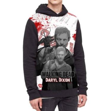 Imagem de Moletom Com Capuz The Walking Dead Ref:518 - smoke, Preto, PP