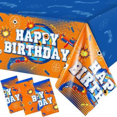 Imagem de Toalha de mesa Tatuo Dart Battle Gun Theme 137x274cm - 3 peças