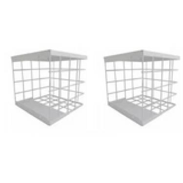 Imagem de 2 Grade Protetora De Câmera De Segurança Externa Quadrada