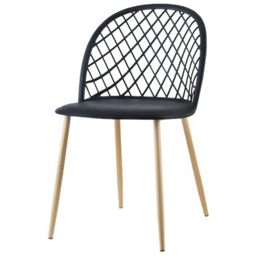 Imagem de Cadeira Clara Tresse Preto - D'Rossi