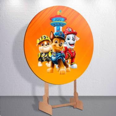Imagem de Capa p/ Painel Festa Decoração Infantil Patrulha Dog Salvadoral Redond